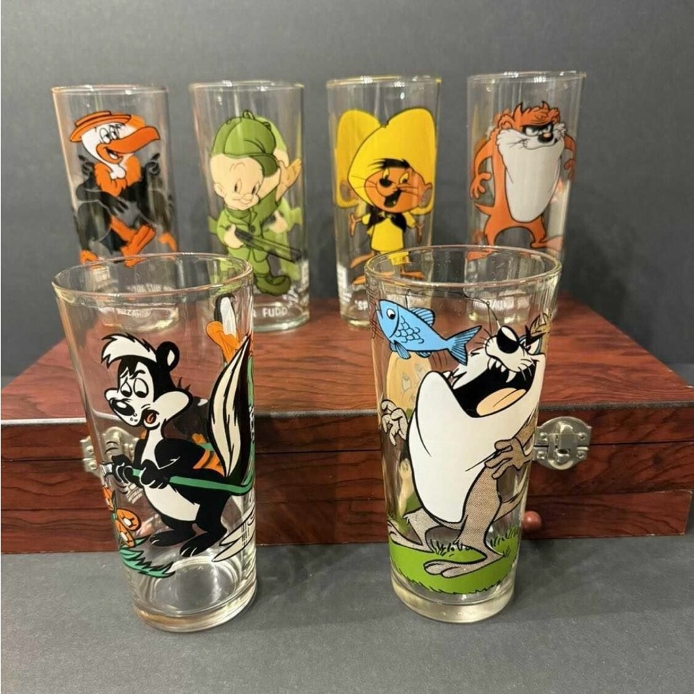 Pepsi Collector Series Glass with Cartoon Design